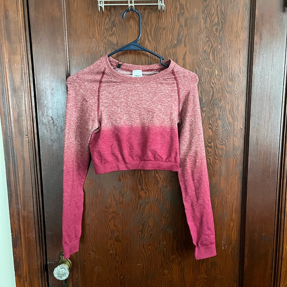 Gymshark adapt ombré crop top